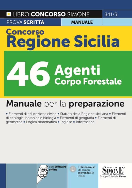 Manuale completo Concorso Regione Sicilia 2022 – Agenti Corpo Forestale  – Per la preparazione