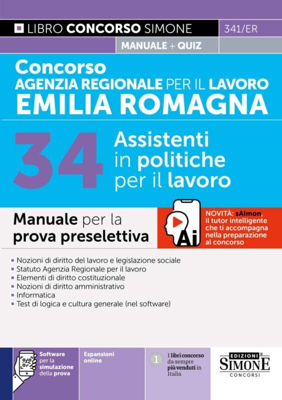 Manuale Concorso Agenzia Regionale per il lavoro Emilia Romagna 34 Assistenti in politiche del lavoro