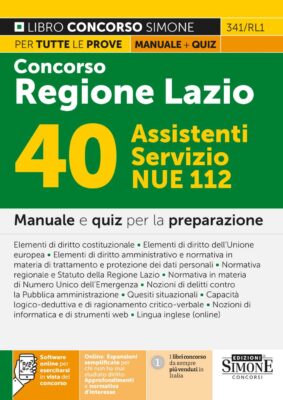 Manuale Concorso Regione Lazio Operatori NUE – Per tutte le prove