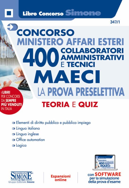Concorso Ministero Affari Esteri – 400 Collaboratori Amministrativi e Tecnici – MAECI – La prova preselettiva