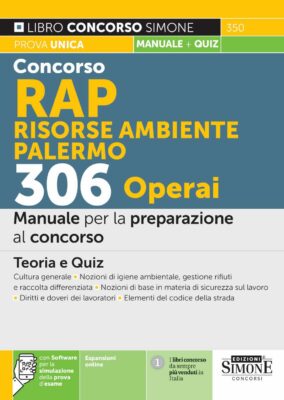Manuale Concorso RAP Palermo – 306 Operai – Prova unica