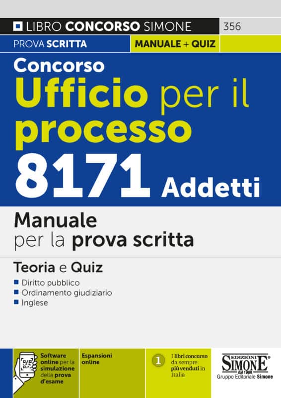 Concorso Ufficio per il Processo 8171 Addetti – Manuale per la prova scritta