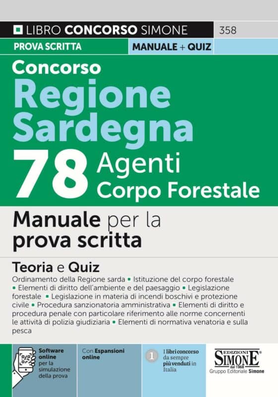 Manuale Concorso Guardia Forestale Sardegna – Prova scritta