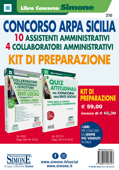 Concorso ARPA Sicilia – Kit di preparazione