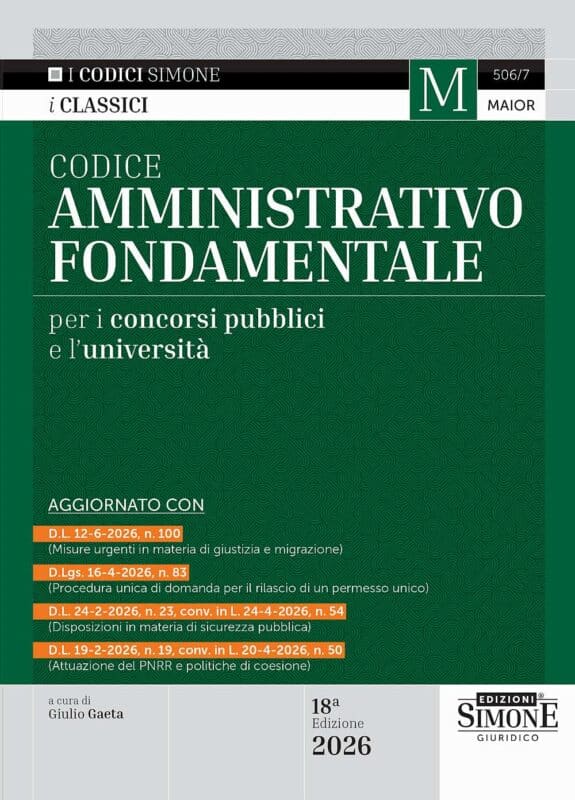 Manuale Codice Amministrativo Fondamentale