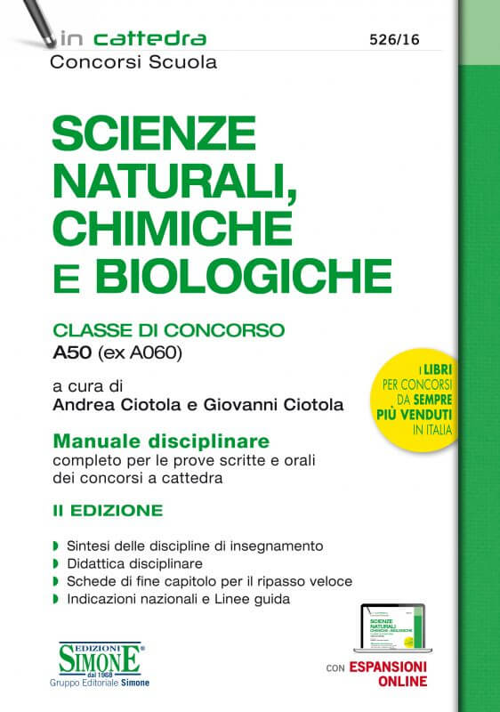 Scienze Naturali, Chimiche e Biologiche – Classe di concorso A50 (ex A060)