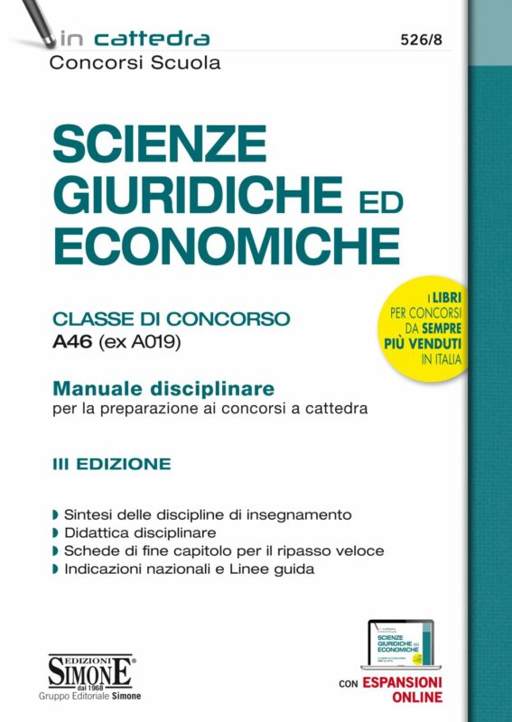 Manuale di Scienze Giuridiche ed Economiche – Classe di Concorso A46 (ex A019)