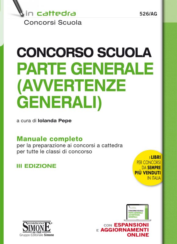 Concorso Scuola Parte Generale (AVVERTENZE GENERALI) – Manuale completo