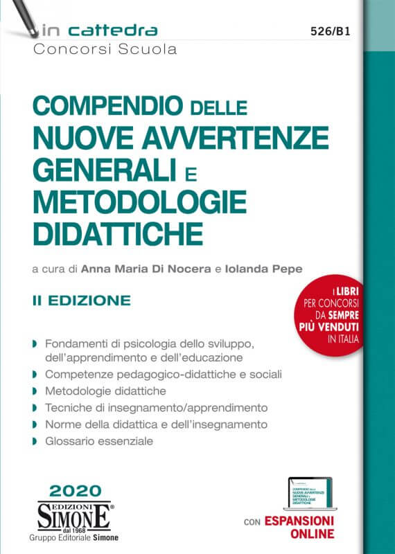 Compendio delle nuove Avvertenze Generali e Metodologie didattiche