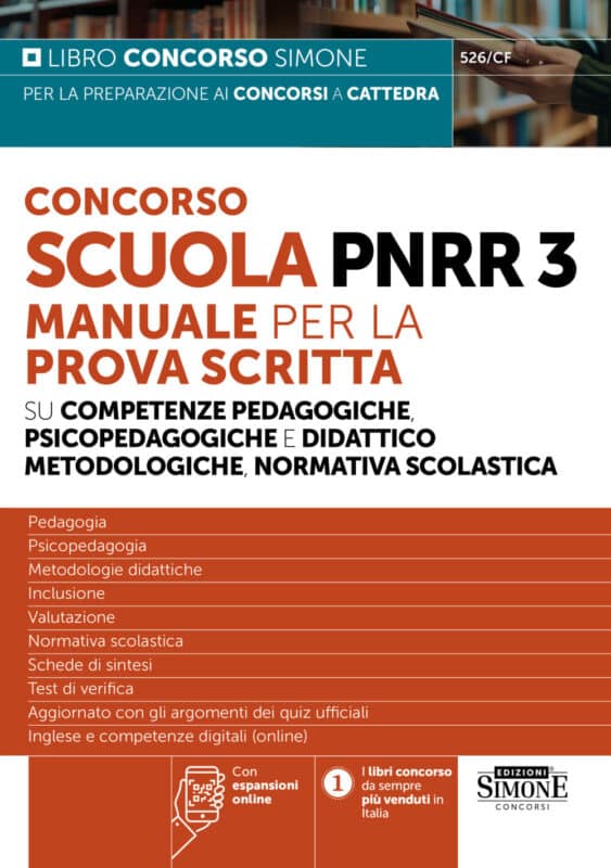 Manuale per la prova scritta del concorso scuola su competenze pedagogiche, psicopedagogiche e didattico metodologiche
