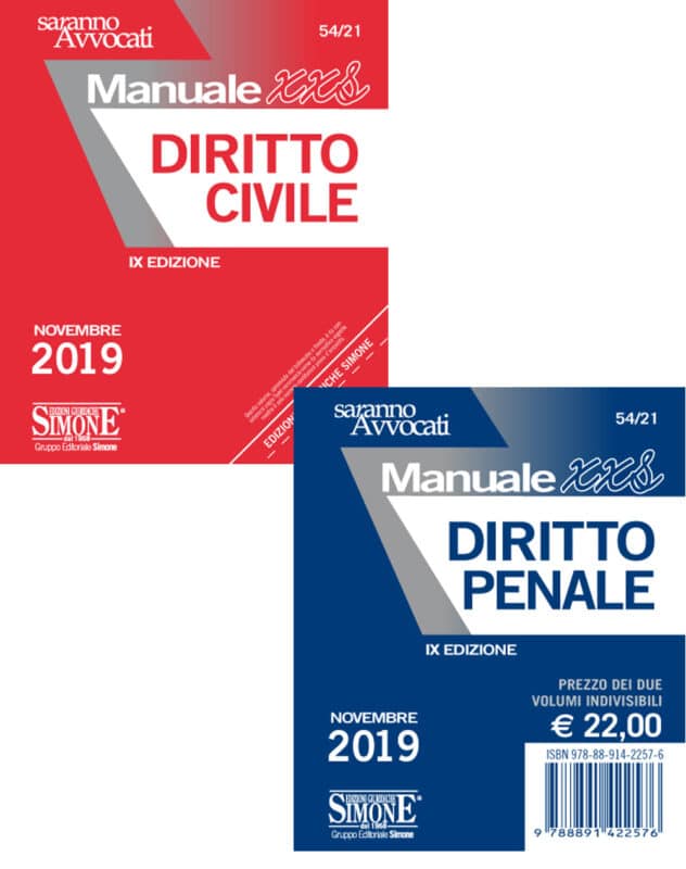 Manuali XXS di Diritto Civile e Diritto Penale (Formato “extra small”)