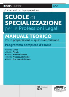 Manuale Scuole di Specializzazione per le Professioni Legali – Manuale Teorico