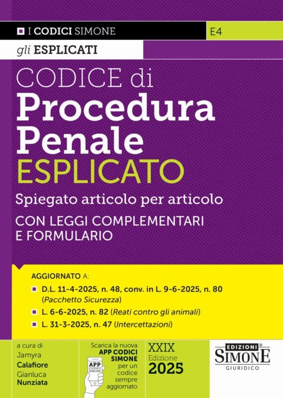 Codice di Procedura Penale Esplicato – Spiegato Articolo per Articolo