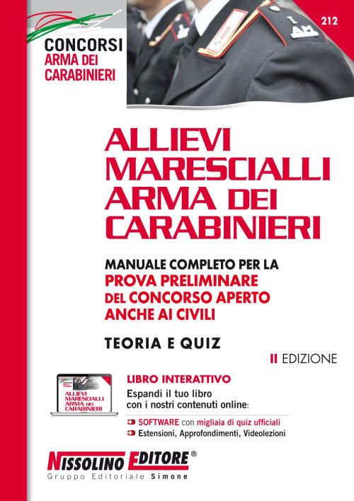 Manuale Concorso Allievi Marescialli Arma dei Carabinieri – Teoria e Quiz