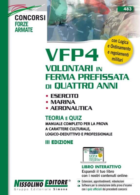 VFP4 Volontari in Ferma Prefissata di Quattro Anni Esercito, Marina, Aeronautica – Teoria e Quiz